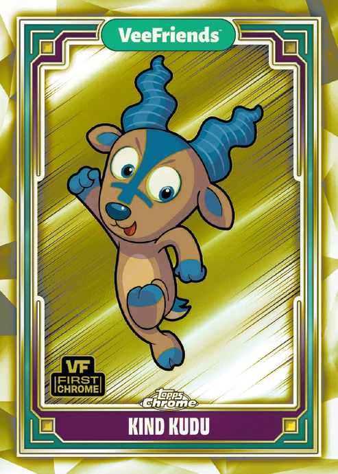 Topps Chrome Veefriends 2025 FINISH YOUR YELLOW REFRACTOR SET! BLACK CAT PATIENT - Picture 34 of 101