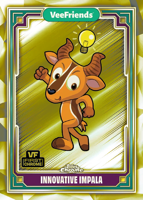 Topps Chrome Veefriends 2025 FINISH YOUR YELLOW REFRACTOR SET! BLACK CAT PATIENT - Picture 36 of 101