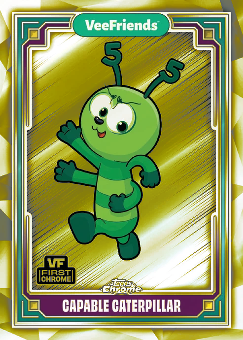 Topps Chrome Veefriends 2025 FINISH YOUR YELLOW REFRACTOR SET! BLACK CAT PATIENT - Picture 41 of 101