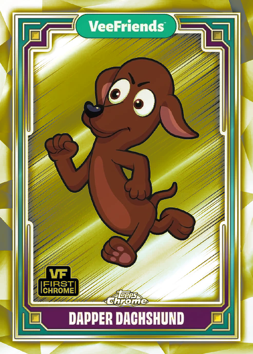 Topps Chrome Veefriends 2025 FINISH YOUR YELLOW REFRACTOR SET! BLACK CAT PATIENT - Picture 49 of 101