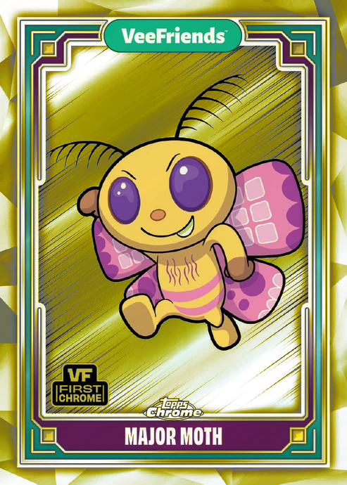 Topps Chrome Veefriends 2025 FINISH YOUR YELLOW REFRACTOR SET! BLACK CAT PATIENT - Picture 51 of 101