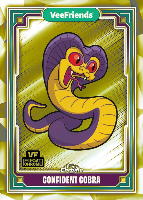 Topps Chrome Veefriends 2025 FINISH YOUR YELLOW REFRACTOR SET! BLACK CAT PATIENT - Picture 56 of 101