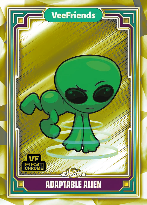 Topps Chrome Veefriends 2025 FINISH YOUR YELLOW REFRACTOR SET! BLACK CAT PATIENT - Picture 7 of 101