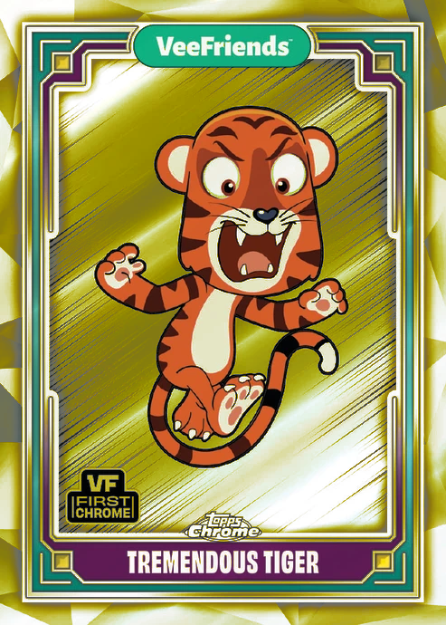 Topps Chrome Veefriends 2025 FINISH YOUR YELLOW REFRACTOR SET! BLACK CAT PATIENT - Picture 61 of 101