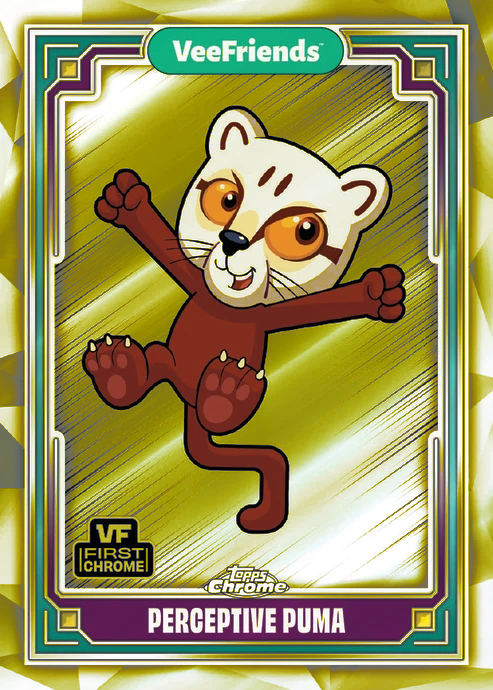 Topps Chrome Veefriends 2025 FINISH YOUR YELLOW REFRACTOR SET! BLACK CAT PATIENT - Picture 83 of 101