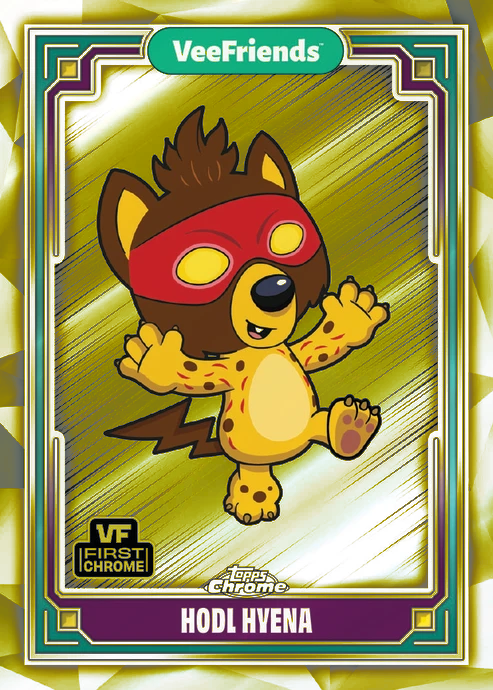 Topps Chrome Veefriends 2025 FINISH YOUR YELLOW REFRACTOR SET! BLACK CAT PATIENT - Picture 87 of 101