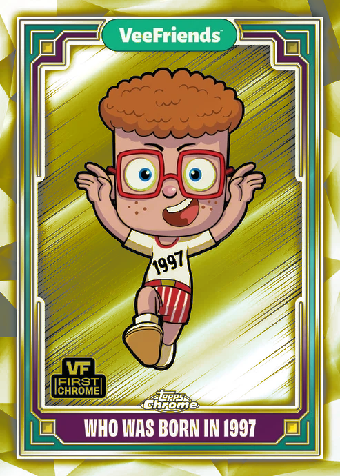 Topps Chrome Veefriends 2025 FINISH YOUR YELLOW REFRACTOR SET! BLACK CAT PATIENT - Picture 90 of 101