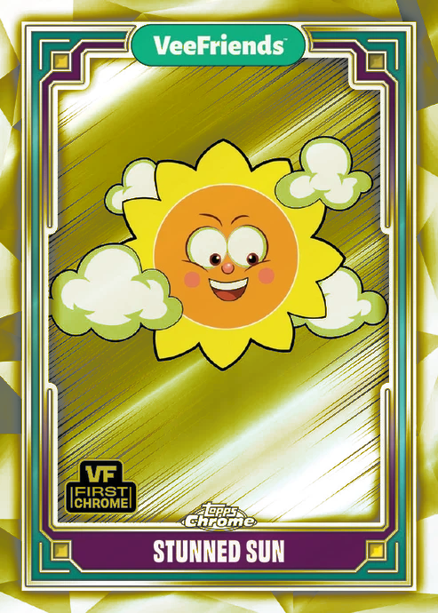 Topps Chrome Veefriends 2025 FINISH YOUR YELLOW REFRACTOR SET! BLACK CAT PATIENT - Picture 97 of 101